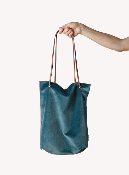 artisanne sac bleu petrole